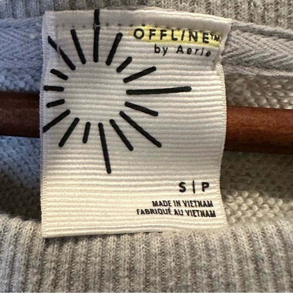 Offline by Aerie Women's Weekend Dress Middle Cutout Cap Sleeve Size S Gray - Picture 7 of 11